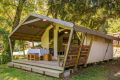 Cabane en bois48H430211 FLORAC TROIS RIVIERES - Loz&egrave;re - Cabane toil&eacute;e Evasion 5 pers. - Camping Le Pont du Tarn